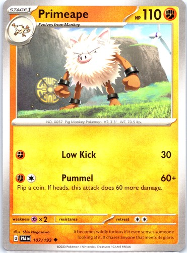 Miscellaneous Cards & Products Primeape #107/193 - Picture 1 of 2