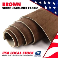 Universal Brown Headliner Fabric Car Roof Lining DIY Replace Repair For SUV/RV