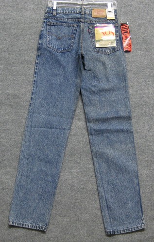 NUEVO JEANS VAQUEROS VINTAGE LEVI'S 505 LENGÜETA ROJA CALCE ESTUDIANTE PIERNA RECTA EE. UU. 29x34 - Imagen 1 de 10