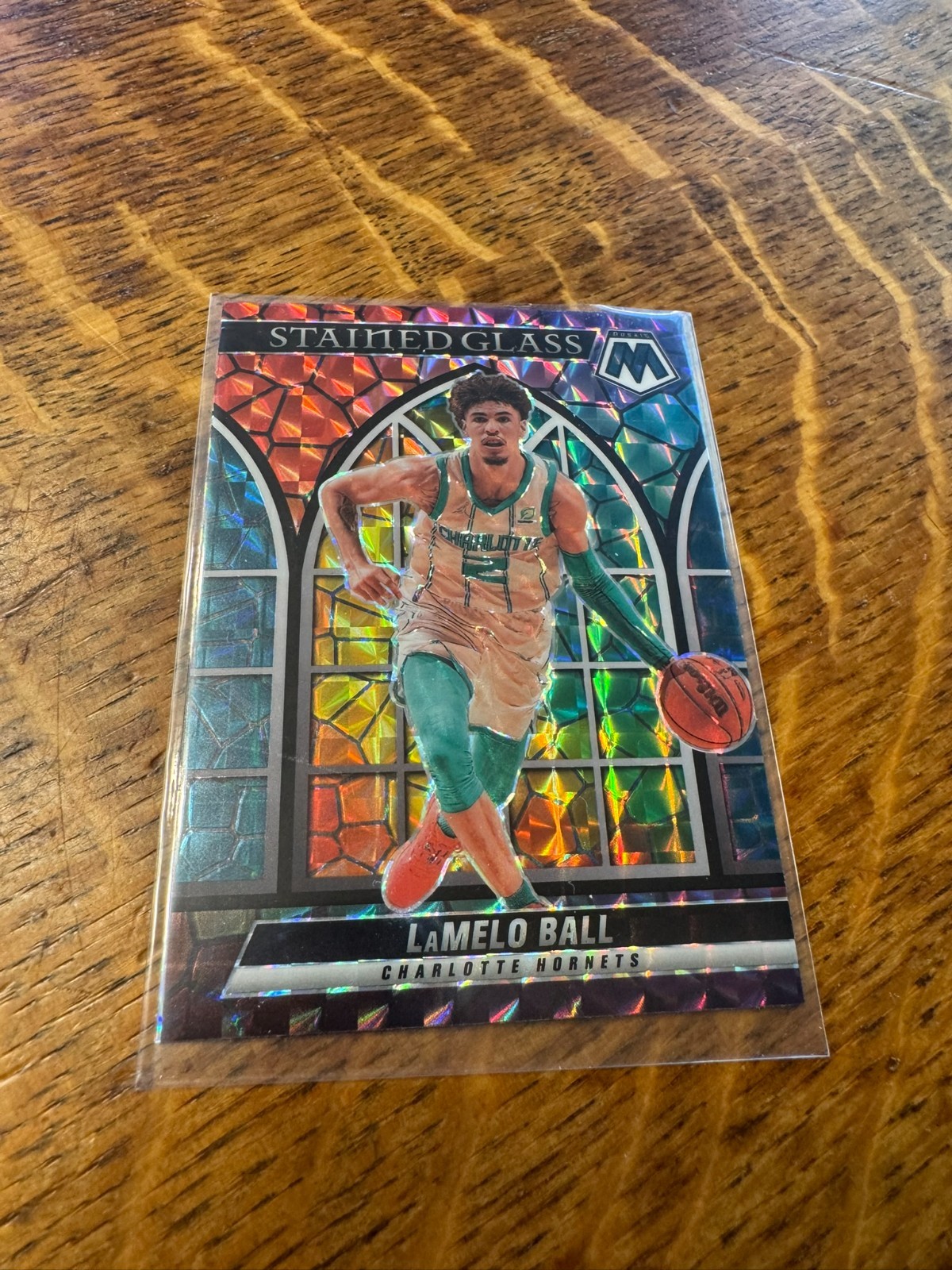 2021-22 Mosaic Basketball LaMelo Ball Stained Glass SSP Case Hit Hornets