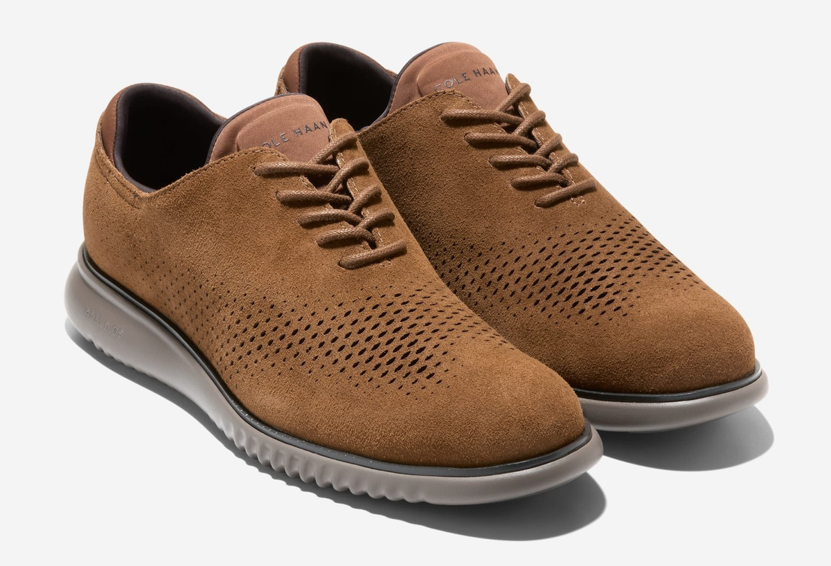Cole Haan 2.ZEROGRAND LASER WING $300 Mens Suede Shoes NEW C41012