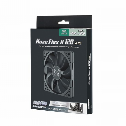 Size: KAZE FLEX II 120 SLIM PWM Compatible, Up to 1,800 rpm KFS1215FD18-P - Picture 4 of 4
