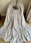 BEAUTIFUL MTM HEAVY QUALITY LAURA ASHLEY DOVE GREY SOFT VELVET CURTAINS 