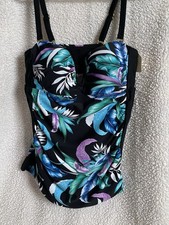 Women's Floral Print Tankini Top Size Small New with Tags