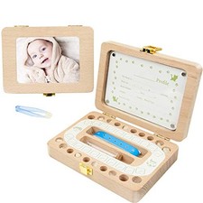 Baby Fairy Tooth Box Solid Wood Teeth Boxes Teeth Storage Box Keepsake Organizer