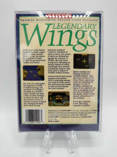 Legendary Wings - (NES, 1988) *VGC w/ Manual + Case Protector* Tested! READ!!! - Picture 18 of 24