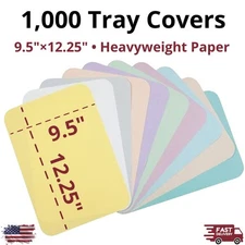 1000pcs Paper Tray Covers 9.5x12.25 Heavyweight Disposable Size A Dental Tattoo