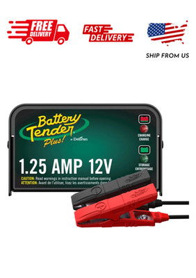 Battery Tender  Plus 12V Smart Charger - Extends Battery Life for Motorcycles, A