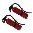  2 Pcs Feuerloscher Feuerlöscher Miniaturmodell Miniaturspielzeug