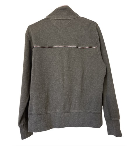 Tommy Hilfiger Herren Full Zip High Neck Dunkelgrau Jacke Sweatshirt Medium - Bild 3 von 10