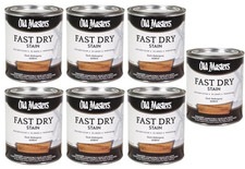 Wood Stain Fast-Dry Oil-Based, Dark Mahogany 60804 1-QT By Old Masters (7-Pack)