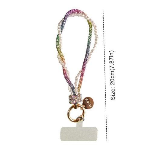 Glitter Phone Lanyard Anti-lost Wrist Rope Phone Accessories - Photo 2 sur 14