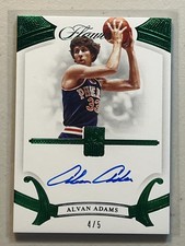 Alvan Adams 2019-20 Panini Flawless /5 Emerald Auto Autograph Autographs FA-AAD