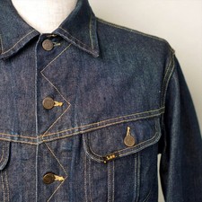 Vintage 1950s 1960s Lee 101-J Denim G-Jean Denim Jacket Red Tag Mens Size 38