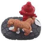 Christmas Puppy Statue Dog Animal Figures Garden Decor for outside