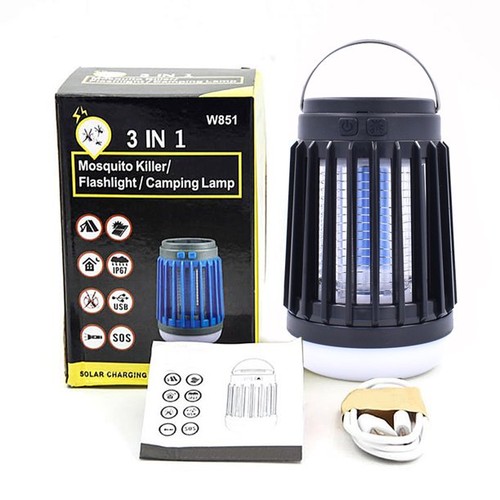 3in1 Moskito Killer Laterne Camping Laterne Solar UV Lichter USB Lampe Camping~ - Bild 13 von 14