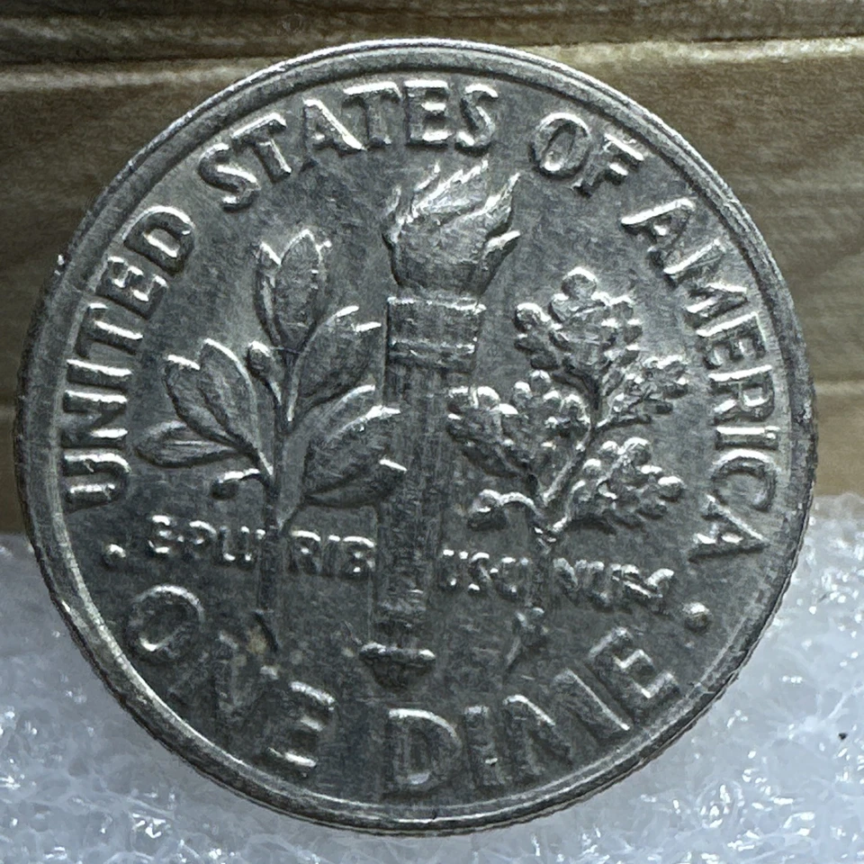 1994 P Roosevelt Dime With Errors, DDO, Double Rim, Die Chip, Filled “4” In 1994 - Image 2 of 4