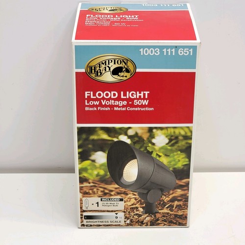 NEW - Hampton Bay Black Low Voltage Halogen Flood Light 50W 1003 111 651 - Picture 8 of 24