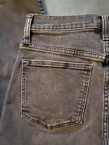 Pantalones de mezclilla clásicos de pierna recta Madewell para mujer talla 27 negros mezcla de algodón - Imagen 6 de 15