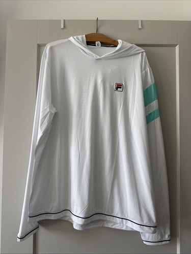 Fila Herren leichter Hoodie weiß Gr. XL