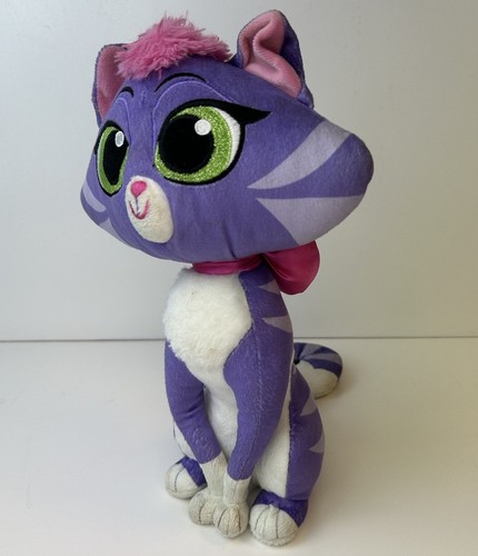 Disney Soft Toy Hissy Cat Purple & White Plush 12" - Picture 2 of 7