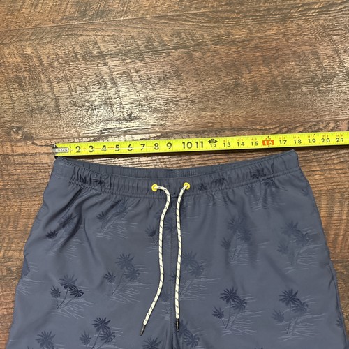 Tommy Bahama Swim Trunks Blue Palm Tree Marlin Logo Pockets Mens Size Large - Picture 7 of 11
