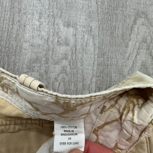 Vintage Hollister BW-86 Pants Men's 34 (Fits 34x30) Tan Baggy y2k Army Military - Picture 5 of 11