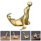 5pcs Retro Style Animal Craft Adornment Decorative Brass Craft (Golden)