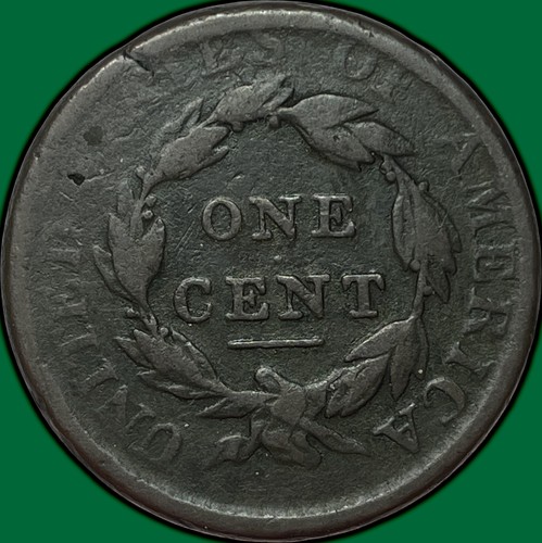 1812 Large Date Classic Head Large Cent Fine F Coin, Corrosion #29244 - Picture 2 of 3