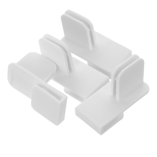 4 Piezas Clip Lateral Divisor Plástico Soporte Clips Fijación Cajón para Cocina - Imagen 12 de 12