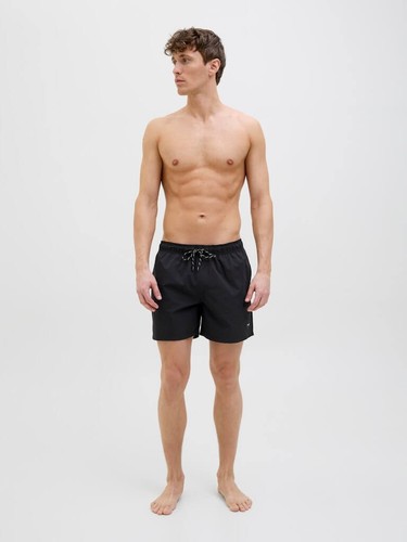 Pantalones cortos de natación Jack & Jones SOLID - negros - Imagen 4 de 8