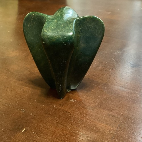 VINTAGE Dark Green Jade Bronze Marbled Nephrite Elephant Hand Carved READ - Picture 1 of 17
