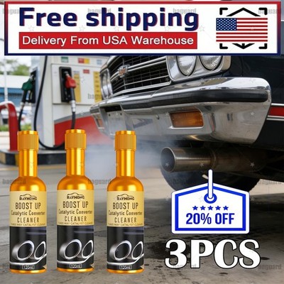 3PCS Boost Up Vehicle Engine Catalytic Converter Cleaner Cleaning Multipurpose*
