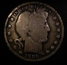 1908-O 50C Barber Half Dollar Still has great details. Hole filler