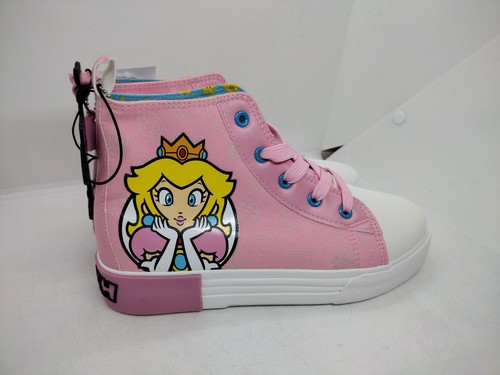 Super Mario Princess Peach Big Girl High Top Sneaker Schuhe. Größe 5 - Bild 3 von 9