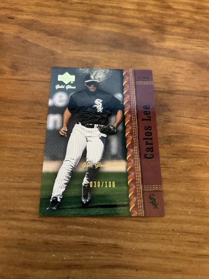 2001 Upper Deck Gold Glove Limited /100 Carlos Lee Card  #37 - Image 2 of 3