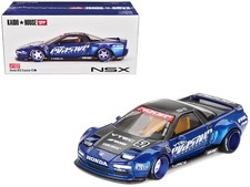 2023 Honda NSX Evasive V2 #52 Blue Metallic Diecast Model Car by Mini GT