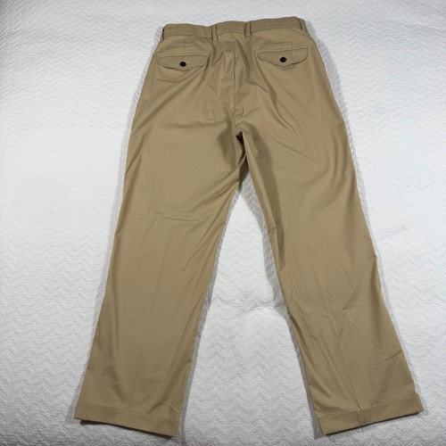 ORVIS Men's Khaki Chino Pants Flat Front Straight Leg Size 34x29 Career City - Picture 5 of 10
