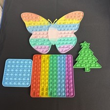 Jumbo Rainbow Butterfly Pop it Fidget