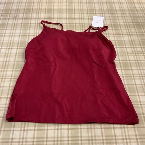 Andie The Longline Tank Tankini Top Sangria Red Bathing Suit Swimsuit Size M NWT - Picture 3 of 8