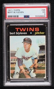 1971 Topps Bert Blyleven #26 PSA 3 Rookie RC HOF