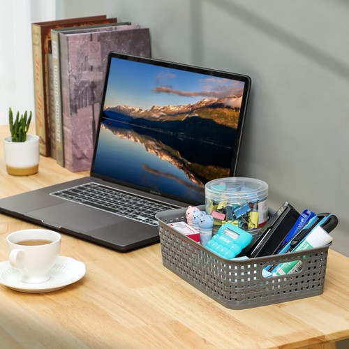 Kunststoff Aufbewahrungskörbe - 8 Stück, grau, langlebig, einfach zu bedienen, flexibel, Multi... - Bild 6 von 7