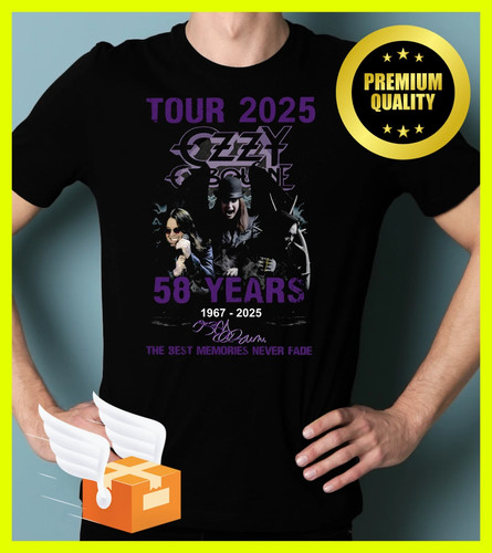 Ozzy Osbourne Tour 2025 Signature T-Shirt Unisex alle Größen - Bild 1 von 4