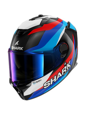 SHARK CASCO SPARTAN GT PRO CARBON GUINTOLI Carbon Blue Red