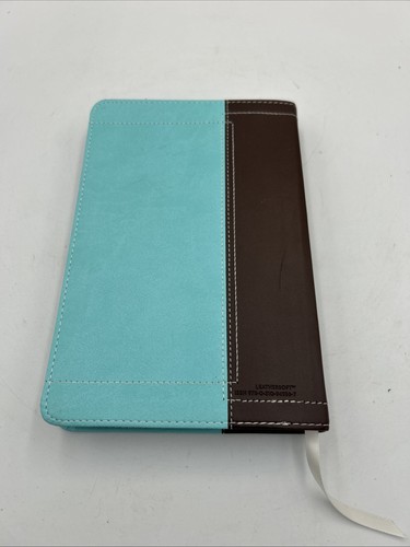 NASB Thinline Bible New American Standard EXCELLENT! Turquoise/Brown - Foto 5 di 10