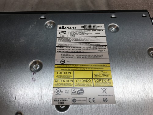 Cisco WS-C3750-24PS-S 24 Port 10/100 Ethernet Switch With Rack Ears - Picture 9 of 9