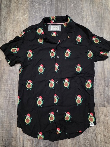 Free Planet Men's Size Medium Christmas Avocado Shirt - Picture 2 of 7