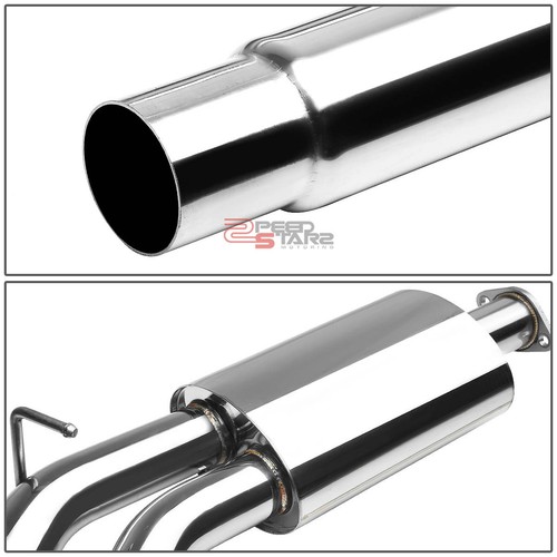 J2 PARA 03-08 AUDI A4 Tipo 8E/8H PL46 B7 ESCAPE CATBACK SILENCIADOR DOBLE PUNTA ENROLLADA 4" - Imagen 3 de 8