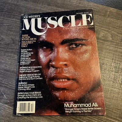 MUHAMMAD ALI Boxer/Arnold - Muscle Builder Bodybuilding Magazine - December 1979