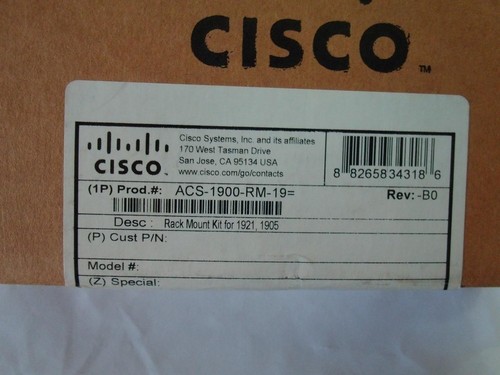 Lot Of 4* CISCO ACS-1900-RM-19= RACK MOUNT KIT (J449) - Photo 5/5